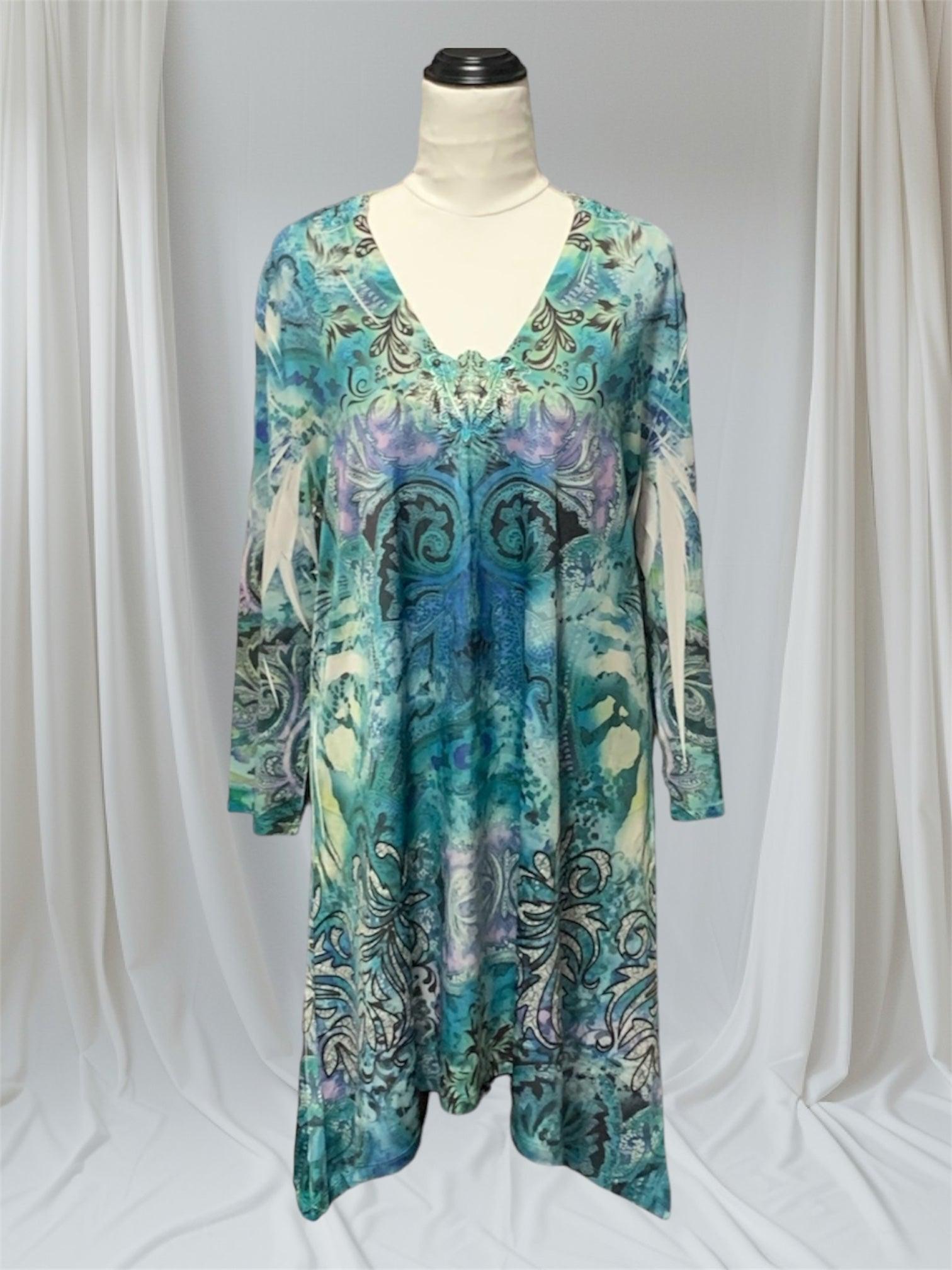 SEVEN SISTERS 3/4 Sleeve Top - Size Small